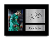 David De Gea Signed A4 Framed