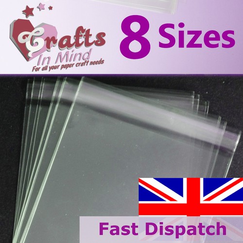 Clear cello bags for greeting - clear,