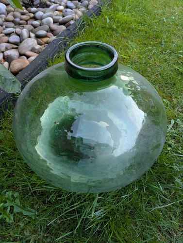 Large vintage green glass - xl,
