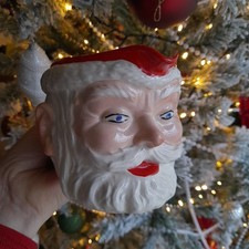 Birds Custard Santa Face Jug