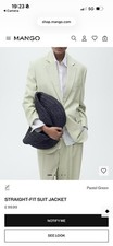 Mango Light Green Blazer