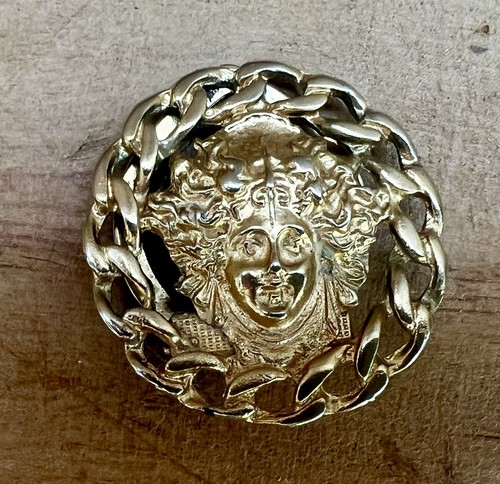 Vintage medusa scarf clip - medusa,