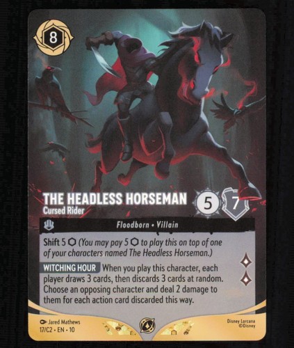 Disney lorcana the headless - disney,