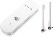 UNLOCKED HUAWEI E3372H-320 4G USB DONGLE 150MBPS + 2 x ANTENNAS