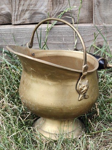 Vintage small brass lions head - vintage,