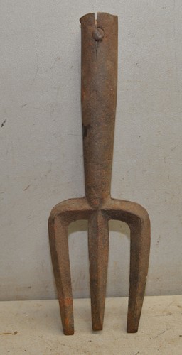 Antique cast iron - potato, fork