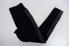 Spanx Womens Leggings Pants Size S Small Black Panelled High Waisted