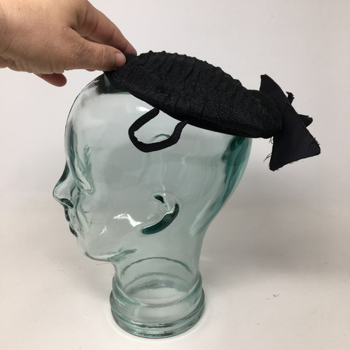 Vintage 1950s black velvet - vintage,