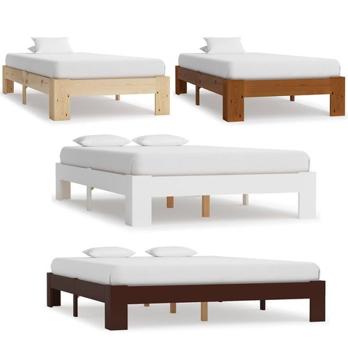 Solid pine wood bed frame - pine,