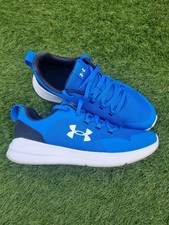 Mens Under Armour Trainers Size 9. Blue, With Black Trim In Very Good Condition