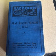 RACEFORM - FLAT RACING SEASON 1952