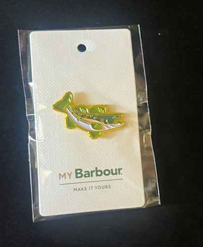 Barbour zander fish enamel pin - fish,