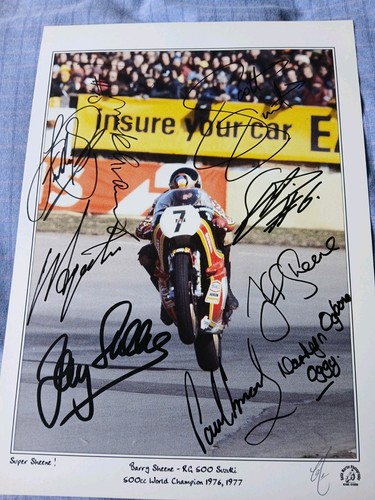 Multi signed barry sheene - multi,