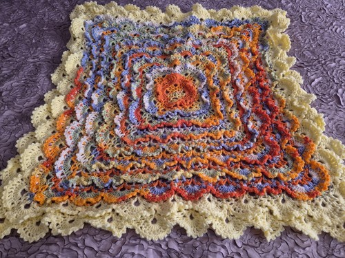 Hand crocheted multi coloued - crocheted,