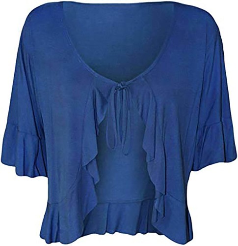 Ladies tie front bolero - ladies, up