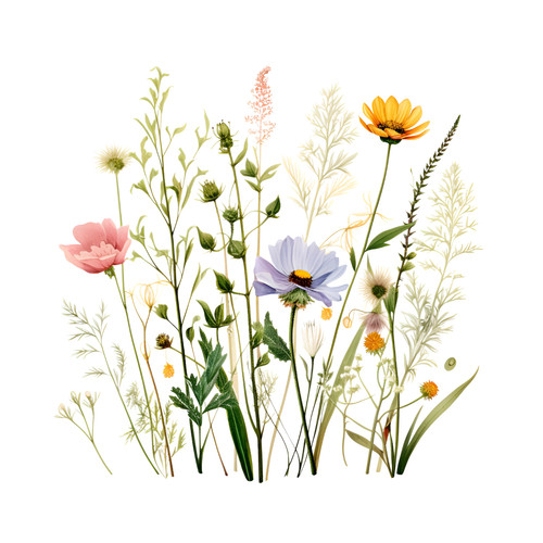 4pcs floral tile stickers - tile,