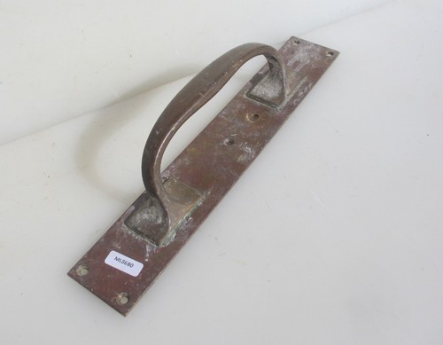 Victorian brass door handle - brass,
