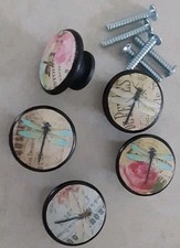 5pc handmade french dragonfly - 5pc,