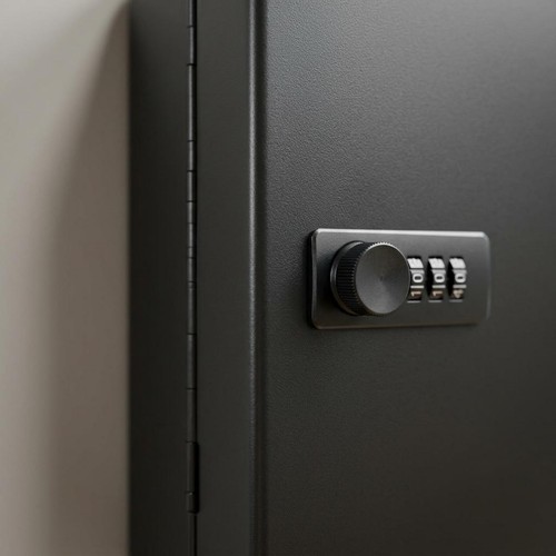 Metal key storage box - key,