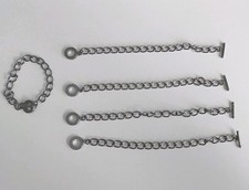 5 x black Tone Jewellery Bracelet Blanks 20cm