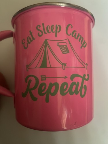 Enamel camping pink - camping,