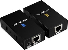VEDINDUST HDMI Extender 200ft Over Ethernet Transmitter and Receiver EX60H
