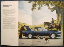 ASTON MARTIN V8 & VANTAGE Car Sales Brochure c1978 Artwork R Winder