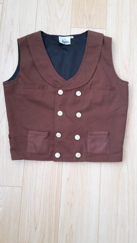 Mens brown costume waistcoat