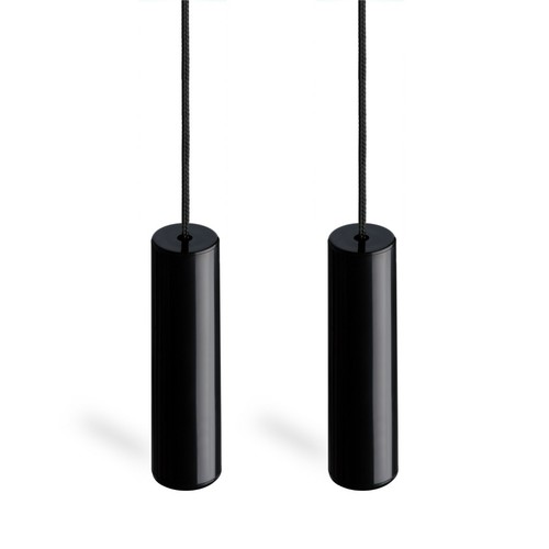 Black bathroom light pull - black,