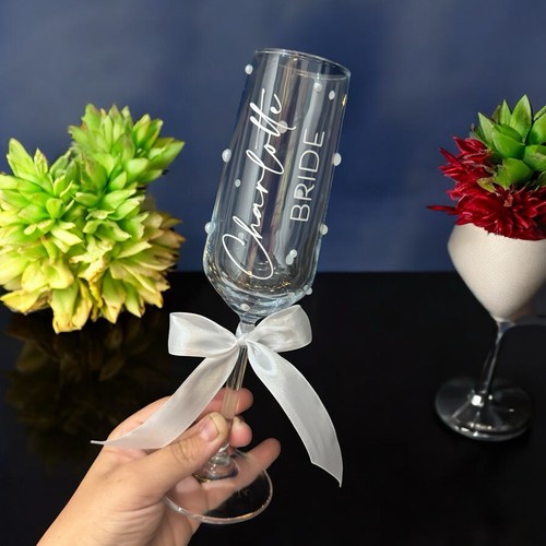 Personalised champagne flute - champagne,