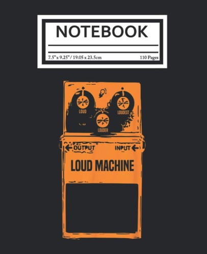 Notebook loud machine guitar - notebook:,