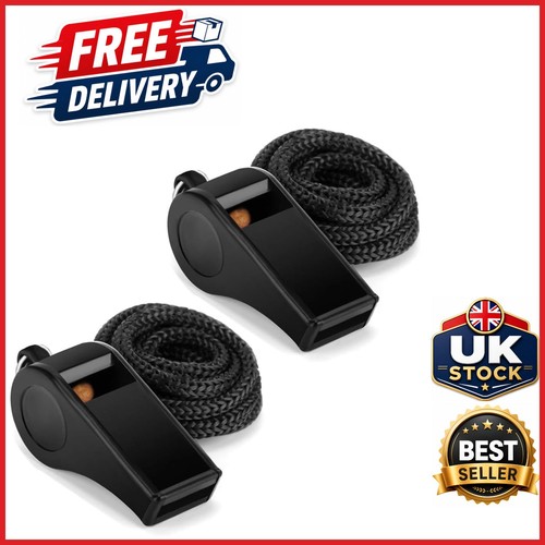 High impact black whistle - black, with