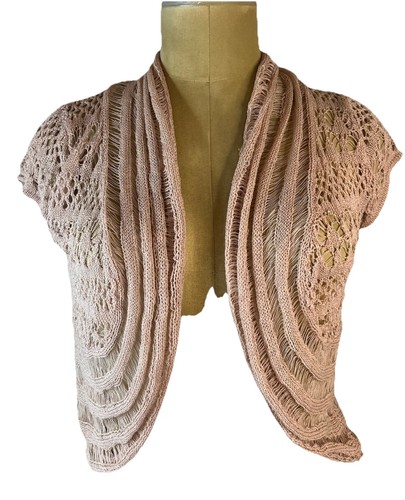 Boho crochet open weave - boho, pale
