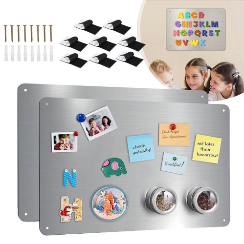 Brushed stainless steel notice - brushed,