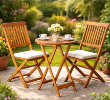 Wooden bistro set garden - wooden,