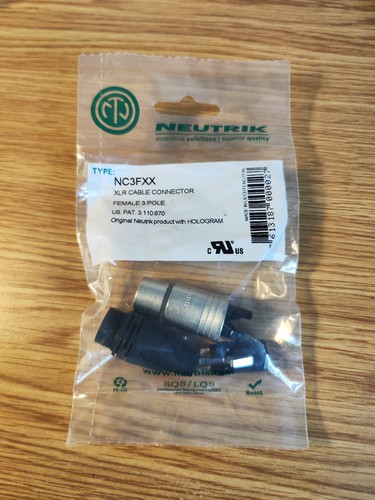 Neutrik nc3fxx pole femaile - neutrik, 3-pole