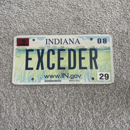 Vintage indiana license - indiana,