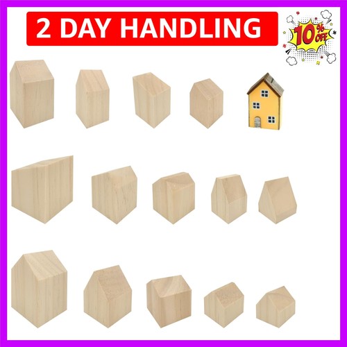 Pcs unfinished wood house - 14,