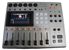 Zoom PodTrak P8 Portable Multitrack Podcast Recorder Silver For Podcaster