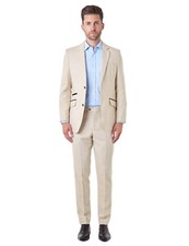 XPOSED Mens Tweed 2 Piece Suit