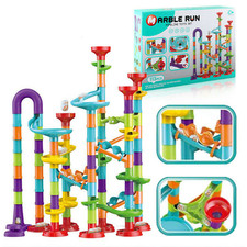 113/93/50pcs Marble Run Race Toy Set,Construction Building Block Maze Toy Gift