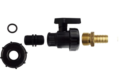 Brass connector ibc tank cap - brass,