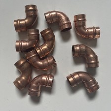 10 x COPPER SOLDER RING 15mm