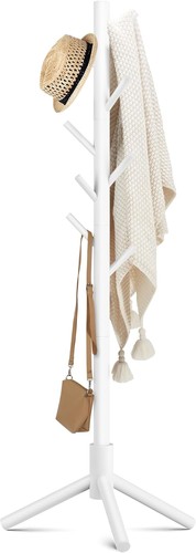 Haddockway wooden coat rack - wooden,