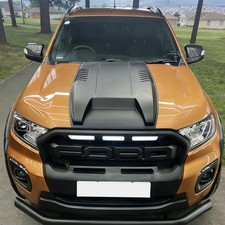 Matte Black Bonnet Scoop Hood