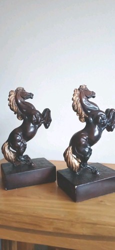 Vintage pair metal rearing - vintage,