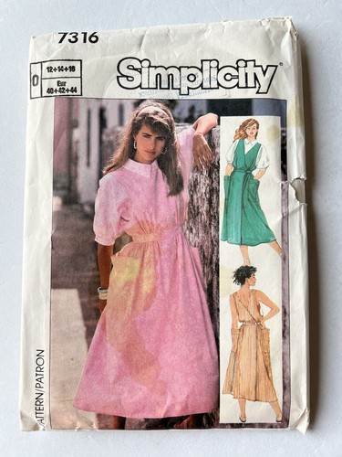 Simplicity 7316 80s wrap - simplicity,