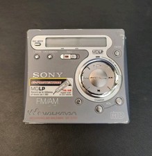 Sony Walkman MZ-G750 Mini Disc Recorder Player With Radio Dark Grey Turns On
