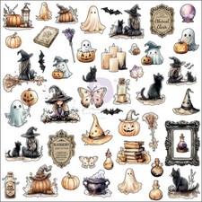 PRIMA MARKETING - BEWITCHED COLLECTION - EPHEMERA - BOO-TIFUL BITS - (94 PIECES)