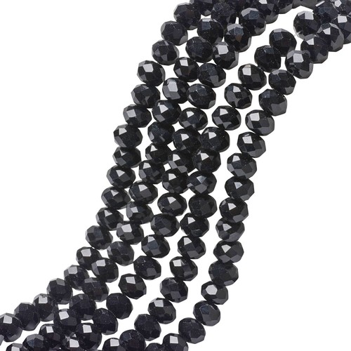 Faceted rondelle crystal - faceted,